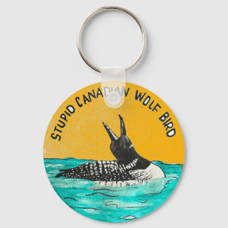 Canadese Wolf Bird Sleutelhanger