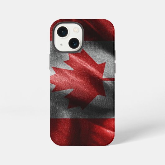 Canadese zijde vlag iPhone hoesje (Achterkant)