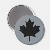 Canadese Zwarte Esdorenblad Symbool Magneet (Voorkant / Achterkant)