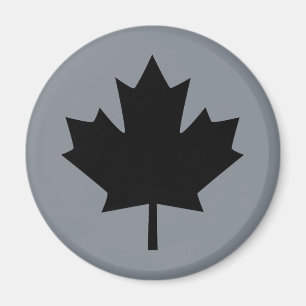 Canadese Zwarte Esdorenblad Symbool Magneet