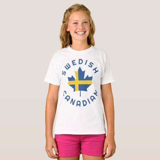 Canadese Zweedse Roots T-shirt (Voorkant volledig)