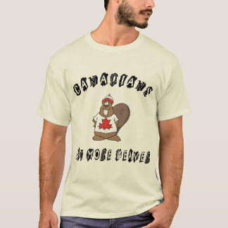 Canadezen eten meer bever-T-shirt T-shirt