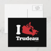 Canadezen houden van Trudeau - wit - png.nl Briefkaart (Voorkant / Achterkant)