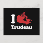 Canadezen houden van Trudeau - wit - png.nl Briefkaart (Voorkant)