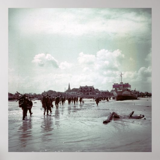 Canadezen Juno Beach D-Day France World War II Poster (Voorkant)