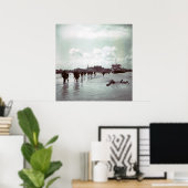 Canadezen Juno Beach D-Day France World War II Poster (Thuiskantoor)