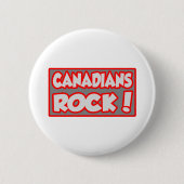 Canadezen Rock! Ronde Button 5,7 Cm (Voorkant)