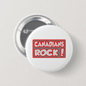 Canadezen Rock! Ronde Button 5,7 Cm (Voorkant /achterkant)