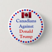 Canadezen tegen Donald Trump-Button Ronde Button 5,7 Cm (Voorkant)