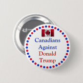 Canadezen tegen Donald Trump-Button Ronde Button 5,7 Cm (Voorkant /achterkant)