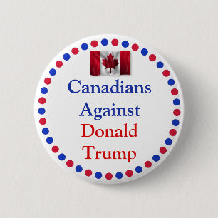 Canadezen tegen Donald Trump-Button Ronde Button 5,7 Cm