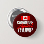 Canadezen tegen Donald Trump Ronde Button 5,7 Cm (Voorkant /achterkant)