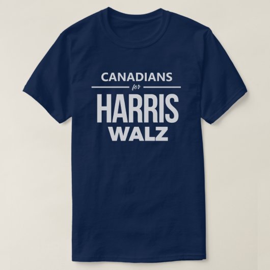 Canadezen voor Harris Walz T-shirt (Design voorkant)