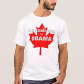 Canadezen voor Obama T-shirt (Voorkant)