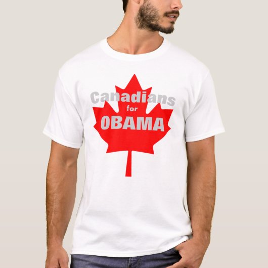 Canadezen voor Obama T-shirt (Voorkant)