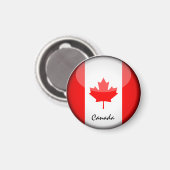 Canadia flag & Canada - reis-/sportventilatoren Magneet (Voorkant / Achterkant)