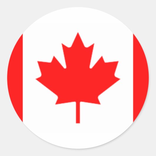 Canadia Ronde Sticker (Voorkant)