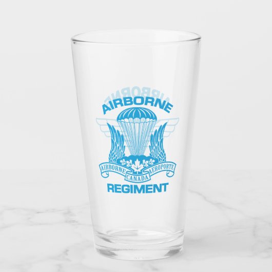 Canadian Airborne Regiment Beer Glass Glas (Voorkant)