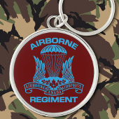Canadian Airborne Regiment Button Sleutelhanger