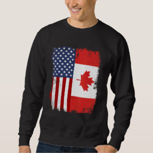 Canadian American Flag Patriotic Pride America Ca Trui