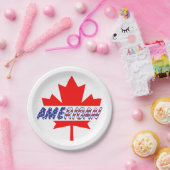Canadian American Pride Papieren Bordje (Feest)