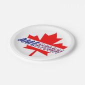 Canadian American Pride Papieren Bordje (Gekanteld)