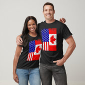 Canadian American Shirt USA Canada Flag 4th Of Jul (Unisex)