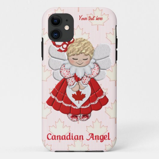 Canadian Angel and Maple Leaf - Aanpassen Case-Mate iPhone Case (Achterkant)