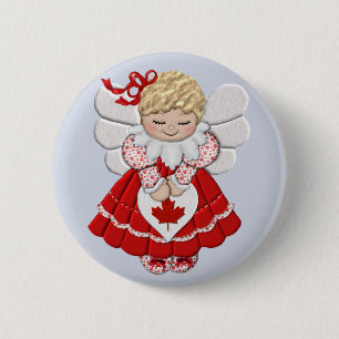 Canadian Angel Ronde Button 5,7 Cm