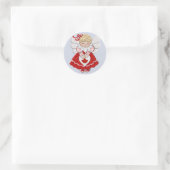 Canadian Angel Ronde Sticker (Tas)