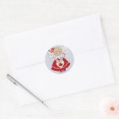 Canadian Angel Ronde Sticker (Envelop)
