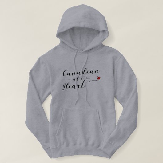 Canadian At Heart Hoodie, Canada Hoodie (Design voorkant)