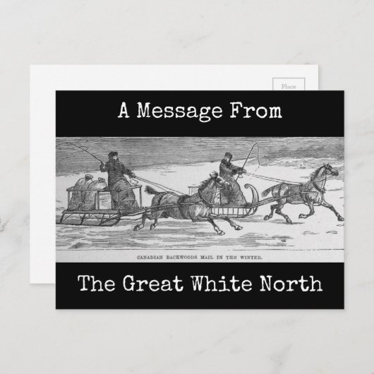 Canadian Backwood Mail Briefkaart (Voorkant / Achterkant)