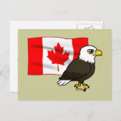 Canadian Bald Eagle Briefkaart (Voorkant / Achterkant)