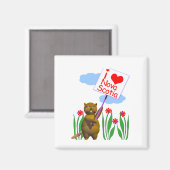 Canadian Beaver houdt van Nova Scotia Magneet (Voorkant / Achterkant)