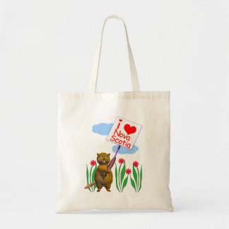 Canadian Beaver houdt van Nova Scotia Tote Bag