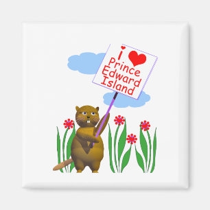 Canadian Beaver houdt van Prince Edward Island Magneet