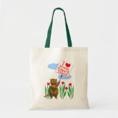 Canadian Beaver houdt van Prince Edward Island Tote Bag (Voorkant)