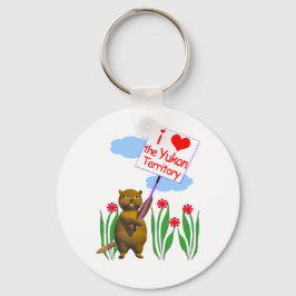 Canadian Beaver houdt van Yukon Sleutelhanger