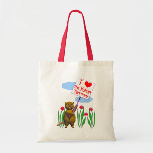 Canadian Beaver houdt van Yukon Tote Bag