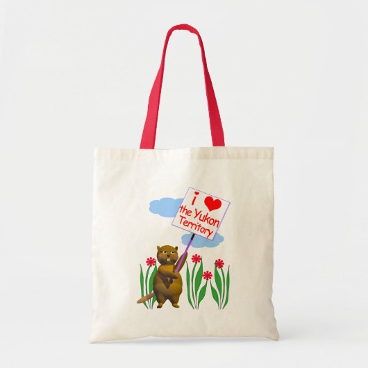 Canadian Beaver houdt van Yukon Tote Bag (Voorkant)