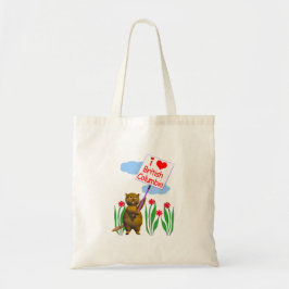 Canadian Beaver Loves British Columbia Tote Bag