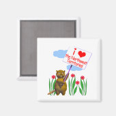 Canadian Beaver Loves de Northwest Territories Magneet (Voorkant / Achterkant)