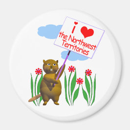 Canadian Beaver Loves de Northwest Territories Magneet
