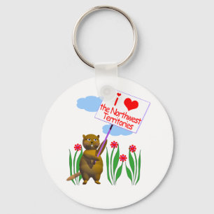 Canadian Beaver Loves de Northwest Territories Sleutelhanger