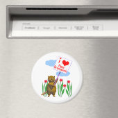 Canadian Beaver Loves New Brunswick Magneet (Insitu (Vaatwasser))