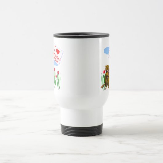 Canadian Beaver Loves Newfoundland, Labrador Reisbeker (Center)