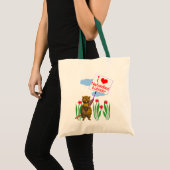 Canadian Beaver Loves Newfoundland, Labrador Tote Bag (Voorkant (product))