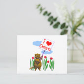 Canadian Beaver Loves Ontario Briefkaart (Staand voorkant)