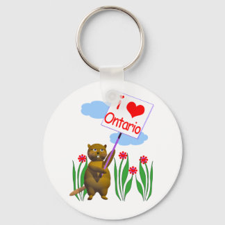 Canadian Beaver Loves Ontario Sleutelhanger